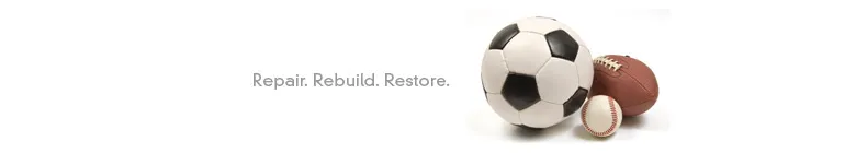 Football, soccer ball, and baseball
