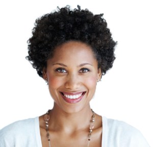 A happy woman.